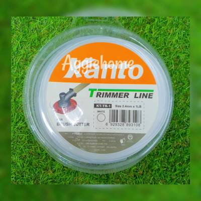 KANTO เอ็นตัดหญ้า ขนาด 2.4mm x 1ปอนด์ สีขาว (ชนิดกลม) รุ่น KT-TR-1 เอ็น เครื่องตัดหญ้า สวน สายเอ็น เส้นเอ็นตัดหญ้า เกษตร จัดส่ง KERRY