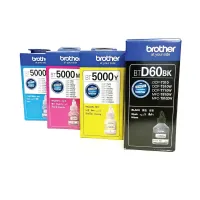 BROTHER INK Cartridge BT-D60BK+BT-5000 C+M+Y หมึกพิมพ์ (SP2-1703+SP2-1596+SP2-1597+SP2-1598) #หมึกสี  #หมึกปริ้นเตอร์  #หมึกเครื่องปริ้น hp #หมึกปริ้น  #ตลับหมึก