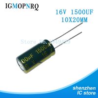 10pcs 16V1500UF 10*20mm 1500UF 16V 10*20 new aluminum electrolytic capacitor Electrical Circuitry Parts