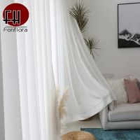 【HOT】♕☄◙ Thick Tulle Curtains Room Sheer Curtain Bedroom Window Custom Size Ready-made Rideaux Pour Le