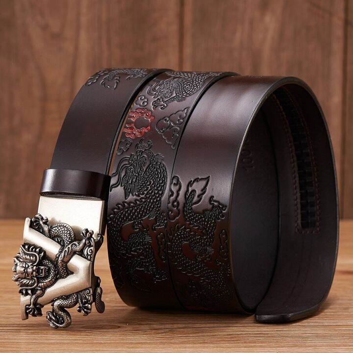 new-male-china-dragon-belt-cowskin-genuine-leather-belt-for-men-carving-dragon-pattern-automatic-buckle-belt-strap-for-jeans