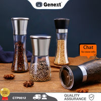 GENEXT เครื่องบดพริกไทยแก้ว,อุปกรณ์ครัวขวดเกลือพริกไทย