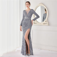 Evening dress womens new banquet Sequin fishtail prom party dress long gown formal birthday dress wedding dress