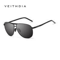 ~ VEITHDIA แว่นตาผู้ชาย Vintage โบราณแว่นตากันแดดแว่นตาผู้ชาย V3028