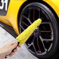 Car Cleaning Brush Wheel Rims Tire Washing Brush Car Wheel Brush Plastic Handle Auto Scrub Wash Sponges Tools Car Accessories