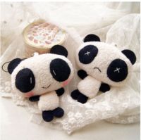 ✓ New creative childrens cartoon plush throwing doll machine mini red panda pendant activity gift