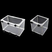 【CW】Fish Tank Aquarium Guppy Breeding Breeder Fish Baby Gauze Trap Box Isolator S/L