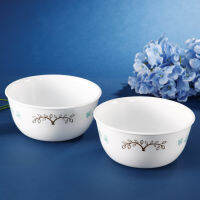 Corelle Coordinates Tree Bird ชามซุปเซรามิก 2 ชิ้น อาหารเย็น เครื่องล้างจาน ตู้เซฟ