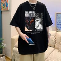 Manga Swordsman Gatsu Sacrifice Zodd T-Shirts Vintage Hip Hop T-Shirt Anime Berserk Guts Unisex T Shirt Casual Loose Streetwear S-4XL-5XL-6XL