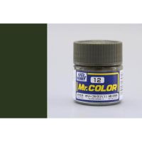 สีสูตรทินเนอร์ Mr.Hobby สีกันเซ่ C12 Olive Drab(1) Semi-Gloss 10ml