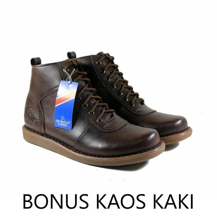 Sepatu Boots Pria Casual Sneakers Formal Kerja Kantor Pesta Kondangan Dr Becco Jaguar Kulit Asli