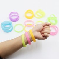 Bands Cuff Bangle Flexible Bracelets Silicone Sweat Band Fitness Wristband Luminous Rubber Bracelets Sports Wristbands