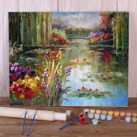 Landscape Flower DIY Paint By Numbers Package Acrylic Paints 50*70 Canvas Pictures Wall Decoration Children Handicraft