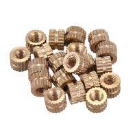 20PCS M3 x 4MMX5MM female threaded knurled brass insert embedded nuts