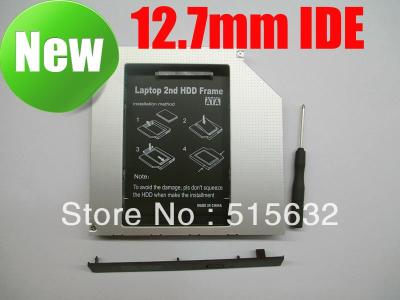 ✘♞ IDE to SATA Hard Drive Caddy to Optical CD Bay Adapter 12.7mm universal 2nd HDD Caddy laptops