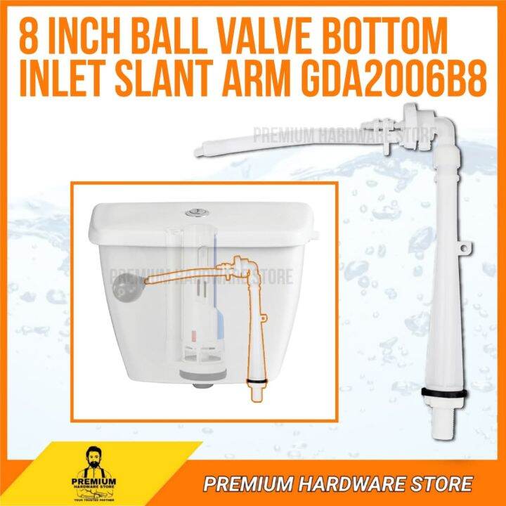 TOILET CISTERN BALL VALVE BOTTOM INLET / PVC FLOAT VALVE FOR TOILET