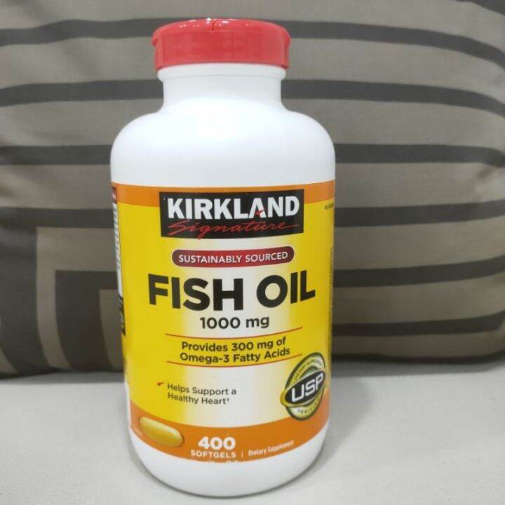 Kirkland Signature Fish Oil 1000 mg 400 Softgels Lazada PH
