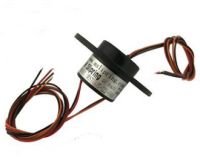 M Slipring ผ่านรูเส้นผ่าศูนย์กลาง5มม. 24612ช่อง2A 7มม. 46ช่องไฟฟ้าโรตารี่ Conductive Joint Connector Slip Ring