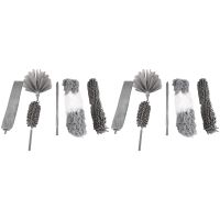 12Pcs Duster Cleaning Kit,Extendable Microfiber Feather Duster for Cleaning Dust Cobweb Ceiling Fans Lights Blinds Cars