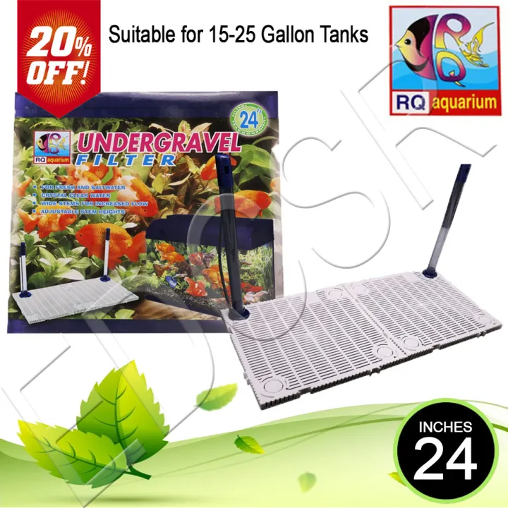 RQ Aquarium Undergravel Filter 24" Suitable for 1525 Gallon Tanks