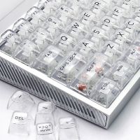 132 Keys Transparent Keycaps Mechanical Backlit Keycap Caps Cap