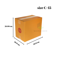 กล่องไปรษณีย์ กล่องพัสดุ Size C+15 ขนาด 20x30x26 cm.