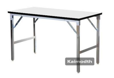 โต๊ะประชุม โต๊ะพับ หน้า 60x120 ซม. โต๊ะหน้าไม้ โต๊ะสำนักงาน โต๊ะจัดปาร์ตี้🎗 km99.