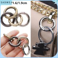 SADWSJ 10pcs 10/12/16/19 มม. ประตูชุบ ตะขอโลหะผสมสังกะสี กระเป๋า Carabiner กระเป๋าถือ หัวเข็มขัดโอริงสปริง หัวเข็มขัดกระเป๋า คลิปหนีบสแน็ป