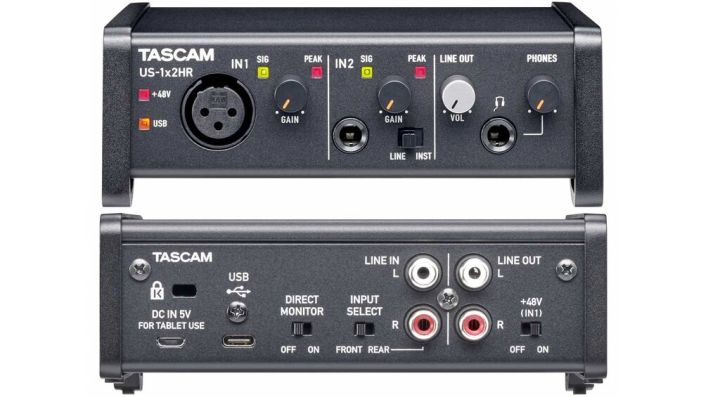 เครื่องบันทึกเสียง-tascam-audio-interface-us-1x2hr