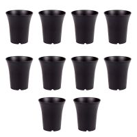 【hot】₪  10Pcs Plastic Pots Planters Indoor Outdoor Office Succulent Planting With Drainage Hole