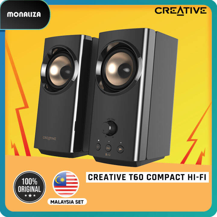 Creative T60 Compact HiFi 2.0 Desktop Speakers Lazada