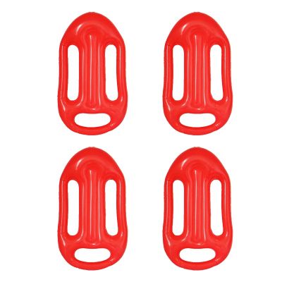 Beach Lifeguard Inflatable Floating Board Children Practice Swimming Surfboard Red Inflatable Floating Board Blowing Toy