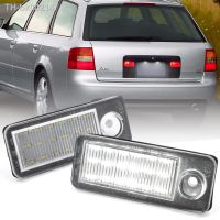 ● 2pcs For Audi A6 C5 B4 Avant Wagon 1997-2005 Audi RS6 RS6 Plus 2003-2005 Led License Number Plate Light Replace OEM 4B9943021