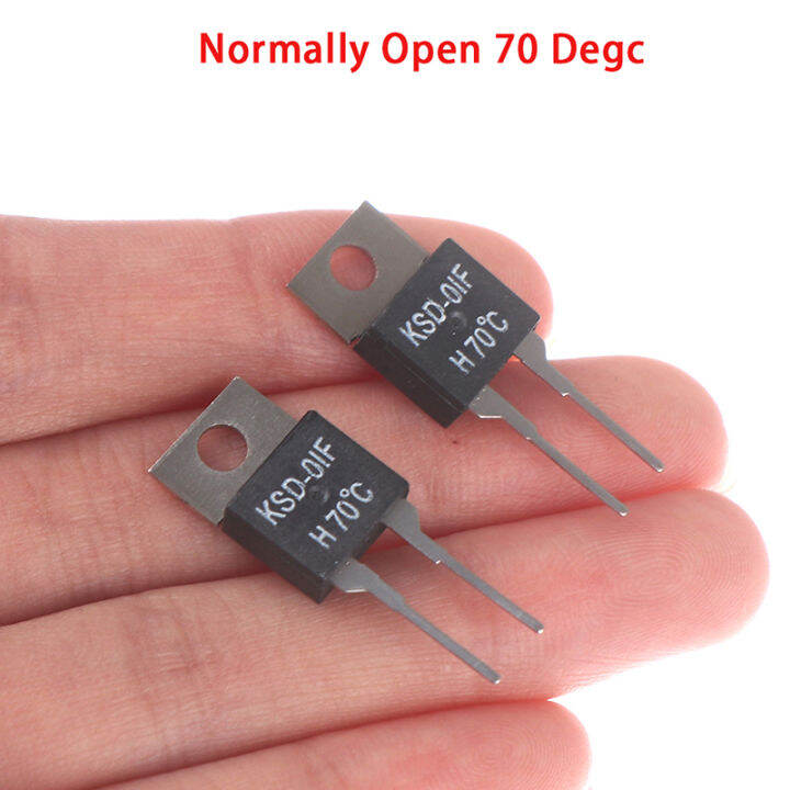 chaju1797160 2Pcs Normally Open Thermal Switch Temperature Sensor