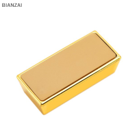 BIANZAI พลาสติกปลอมทอง Bullion จำลองอิฐทองปลอมระยิบระยับทองบาร์กระดาษประตูหยุดภาพยนตร์ PROP Novelty ของขวัญ