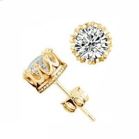 【YF】☸☌  Fashion Jewelry Classic Small Stud Earrings Gold Color Ears Men WE132