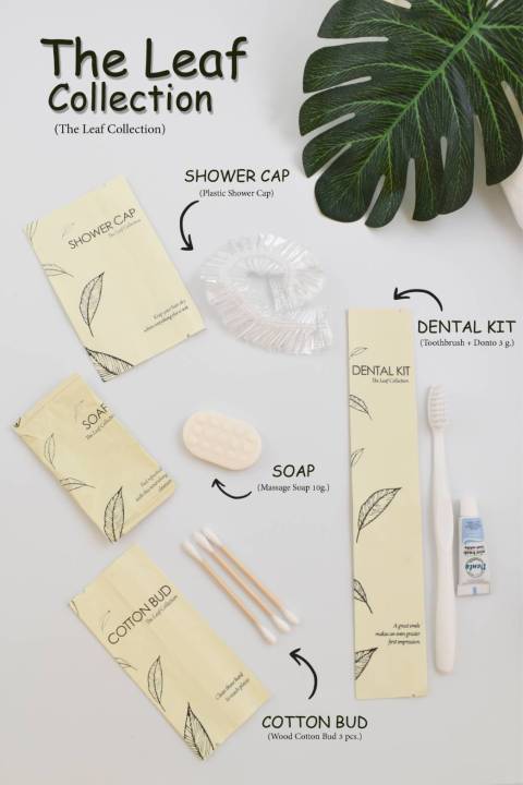 ขายดี-ชุดแปรงสีฟันโรงแรม-รุ่น-the-leaf-dental-kit-แพ็คชนิดละ125ชิ้น-ของใช้ในโรงแรม-ของโรงแรม-อเมนิตี้-hotel-amenities