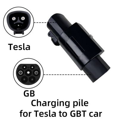 EV Adaptor 32A For Tesla To GBT EVSE Adapter Electric Cars Vehicle Charger 250V Charging Connector Single Phase