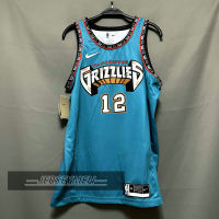 【High Quality】Mens 2022-23 New Original NBA Memphis Grizzlies #12 Ja Morant Jersey Classic Edition Green Swingman Heat-pressed