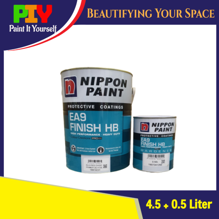 Nippon Paint Epoxy EA9 Red Oxide Primer 5L - 5 Liter | Lazada