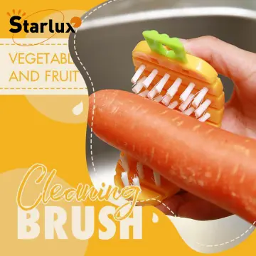 Multifunctional Carrot Shape Brush Kitchen Vegetable and Fruit