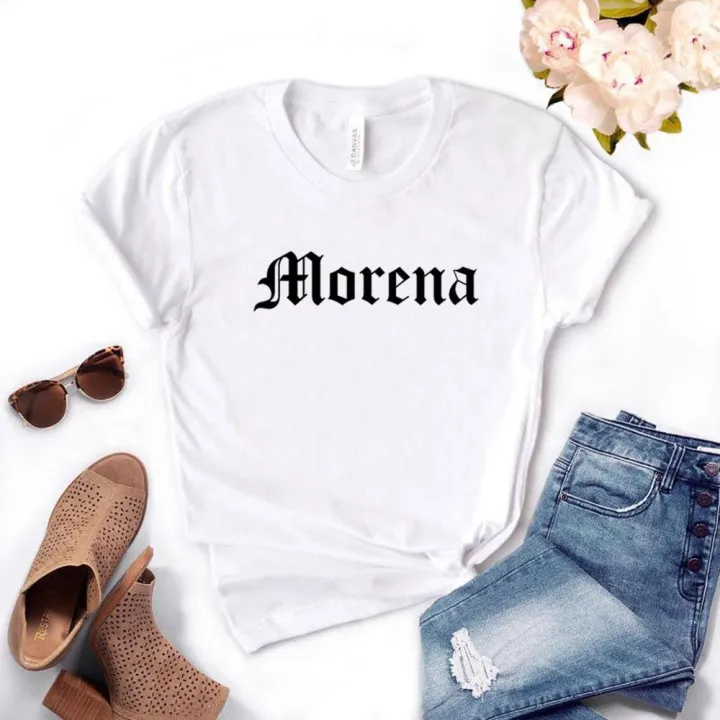 Morena Latina Print Women Tshirts Cotton Casual Funny T Shirt for Lady Top  Tee Hipster | Lazada PH