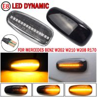 For Mercedes BENZ E-Class W210 C-Class W202 W208 Dynamic Flowing LED Turn Signal Light Side Marker Sequential Blinker Light