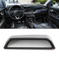 gthrrftdb For Kia NIRO 2022 Carbon Fiber Center Console Headlight Adjust Switch Cover Trim Frame Sticker Car Accessories