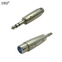 1pcs Nickel plated 3Pin XLR Female Jack to 1/4 quot; 6.35mm Male Plug Stereo Microphone Adapter connector