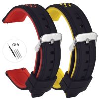 ☏⊕ 20mm 22mm 24mm 26mm Silicone Strap for Samsung Galaxy Watch 5/4/3 Quick Release Bracelet Sport Rubber Strap for Huawei Watch GT3