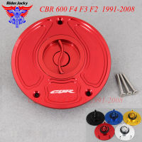 CNC อลูมิเนียม Keyless สำหรับฮอนด้า CBR 600 F4 F3 F2 1991-2008อุปกรณ์มอเตอร์ไซค์ก๊าซเชื้อเพลิงถังฝาครอบ