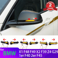 2Pcs ด้านข้างกระจก Blinker Indicator โคมไฟ LED แบบไดนามิกไฟเลี้ยวสำหรับ BMW F48 F49 X2 F39 X1 F46