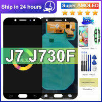 Super AMOLED LCD สำหรับ Samsung Galaxy J7 Pro 2017 J730 J730F จอแสดงผล LCD และ Touch Screen Digitizer Assembly ความสว่าง Control