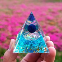 、‘】【【 Orgonite Pyramid Crystals Natural Stone Orgone Energy Generator Healing Reiki Chakra Meditation Ornaments Crafts Office Decor